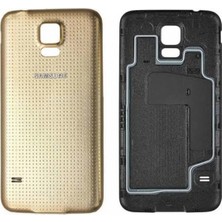 Genos Samsung G900 S5 Uyumlu Arka Kapak Gold Altın