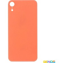 Genos iPhone Xr Uyumlu Geniş Kamera Delikli Batarya Kapağı (Pembe) (SN807920)