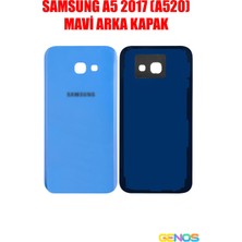 Genos Samsung Galaxy A5 2017 A520 Arka Kapak Pil Batarya Kapağı Mavi