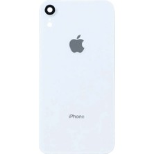 Genos Iphone Xr Modeli Uyumlu Arka Cam Kapak Beyaz Renk