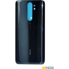 Genos Xiaomi Redmi Note 8 Pro Arka Cam Kapak Batarya Pil Kapağı Siyah