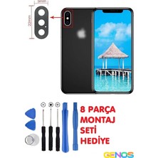 Genos Iphone x Arka Kamera Camı Kamera Lensi + Tamir Seti