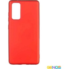 Genos Samsung Galaxy S20 Fe Uyumlu Batarya Kapağı (Kırmızı) (SN807980)
