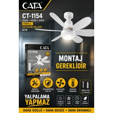Cata CT-1154 62 Watt Lodos Fan LED Tavan Vantilatörü (Yeni Model)
