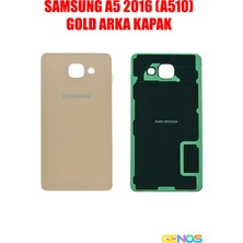 Genos Samsung Galaxy A5 2016 A510F Arka Cam Kapak Batarya Pil Kapağı Gold