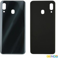 Genos Samsung Galaxy A30 Uyumlu Batarya Kapağı (Siyah) (SN807881)