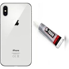Genos Azurtechiphone Xs Max Arka Kapak Arka Batarya Pil Kapağı Tam Oturan (Beyaz)