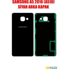 Genos Samsung Galaxy A5 2016 A510F Arka Cam Kapak Batarya Pil Kapağı Siyah