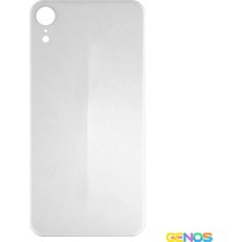 Genos iPhone Xr Uyumlu Geniş Kamera Delikli Batarya Kapağı (Beyaz) (SN807938)