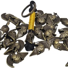 Moonparacord Gladyatör  Boncuklu Anahtarlık  Hardal Sarısı Örgü