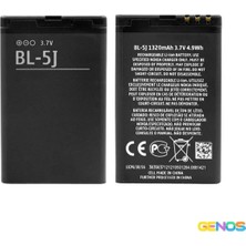 Genos Nokia 5230 Uyumlu 1320 Mah Batarya (SN805266)