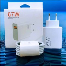 Genos Poco C50(2GB · 32GB) Uyumlu 67 Watt Hızlı Şarj Aleti + 1 Metre Kablo Set 67 Watt Mi Şarj Cihazı