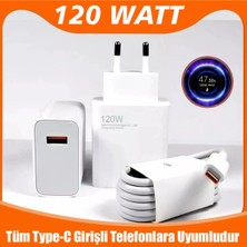 Genos Xiaomi Mi8 Se (6gb ·  64GB) Uyumlu 120 Watt Turbo Hızlı Şarj Aleti + Kablo SET(SN1201464)