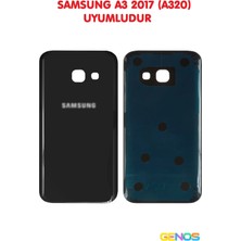 Genos Samsung Galaxy A3 2017 A320 Arka Kapak Pil Batarya Kapağı Siyah