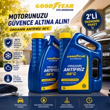 Goodyear Pro Defense Kırmızı Organik Antifriz -56°c 3 Lt  (2 x 3 Litre)