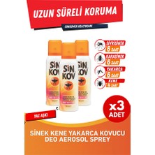 Sinkov Sivrisinek ve Karasinek Kovucu Aerosol Deo Sprey 100 ml 3 Adet