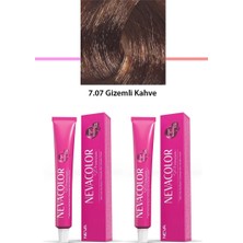 2 Li Set Premium 7.07 Gizemli Kahve - Kalıcı Krem Saç Boyası 2 x 50 G Tüp