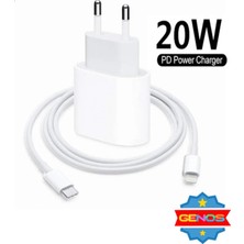 Genos Iphone Tüm Serilerle Uyumlu Hızlı Şarj Aleti Kablo Adaptör Set Iphone 5 6 7 8 x 11 12 13 14 Pro Max