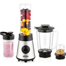 Hace Bazaar Buz Kırıcı - Kahve Öğütücü Hazneli - Şişeli Çok Amaçlı Smoothıe Blender 800ML - 500W SHB-3190 (K95)