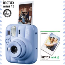 Fujifilm Instax Mini 13 Mavi Fotoğraf Makinesi ve 10'lu Mini Film