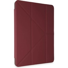 Nemere Mey Ithalat®  Huawei Matepad Air 11.5 Kılıf Kalemlikli Mars Tablet Kılıfı - Mürdüm