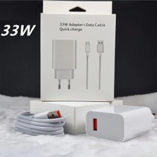 Genos Redmi Note 8 Pro (6gb · 64GB) Uyumlu 33 Watt Hızlı Şarj Aleti + Kablo Set 33W Şarj