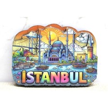 Hace Bazaar Ahşap Istanbul Temalı Magnet ALK4366