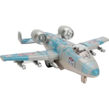 NW NessiWorld Sesli ve Işıklı Die Cast Çek Bırak Savaş Uçağı