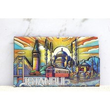 Hace Bazaar Ahşap Istanbul Temalı Magnet ALK4365