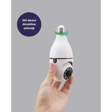 MiraLive Akıllı Duy Kamera 360 Derece Dönebilir ve Ptz Teknolojili