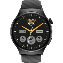 Buff BW12 Akıllı Saat IP68 Aod Amoled Ekran Black