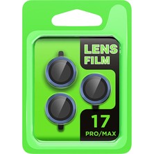 Nemere Mey Ithalat®   iPhone 17 Pro Raze Metal Kamera Lens - Koyu Mavi