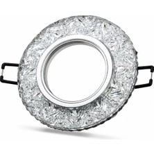 MiraLive 1 Adet Noas YL65 1677 Hektor LED Çerçeveli 4000K Kristal Cam Spot GU10 Duy