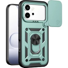 MiraLive Mey Ithalat®  Huawei Honor 600 Pars Lens Yüzüklü Silikon - Yeşil