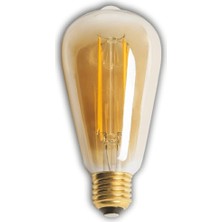 MiraLive 1 Adet Kendal KES616 LED Rustik Ampul 4W 2700K Gün Işığı E27 Duy