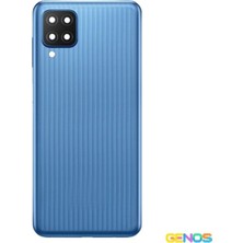 Genos Samsung Galaxy M12 Uyumlu Batarya Kapağı (Mavi) (SN808410)