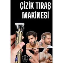 MiraLive Tıraş Makinesi Şarjlı Profesyonel Saç Kesme Makinesi Gold Çizik Tıraş