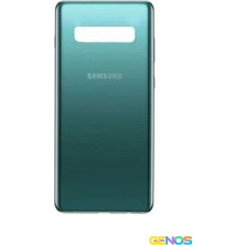 Genos Samsung Galaxy S10 Plus Arka Cam Kapak Batarya Pil Kapağı Yeşil