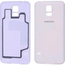 Genos Samsung G900 S5 Uyumlu Arka Kapak Beyaz