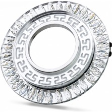 MiraLive 1 Adet Noas YL65 1757 Flora LED Çerçeveli 4000K + Mavi Yuvarlak Kristal Cam Spot GU10 Duy