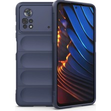 Marsilyan Mey Ithalat®   Poco X4 Pro 5g Kılıf Optimum Silikon - Lacivert