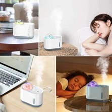 Eseno Select Uzay Ayısı 300 ml USB Hava Nemlendirici – LED Işıklı Masaüstü Buhar Makinesi, Yatak Odası