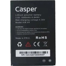 Genos Casper Via 4 ile Uyumlu A+ Kalite Pil Batarya
