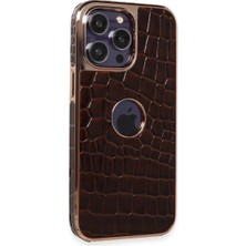 Nemere Mey Ithalat®   iPhone 14 Pro Max Kılıf Snake Kapak - Bordo