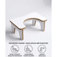 Cute Wood Klozet Çömelme Ayak Taburesi, Banyo Ayak Taburesi, Tuvalet Taburesi, Klozet Ayaklığı