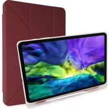 TeknoKapsül Newface Apple Ipad 10.2 (8.nesil) Kılıf Kalemlikli Mars Tablet Kılıfı - Mürdüm