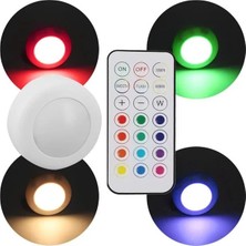 TeknoKapsül Powermaster PM-27186 LED Mobilya Merdiven Pilli Aydınlatma 3m Yapışkanlı Kumandalı Rgb + 4000K (8'li Paket)