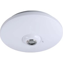 TeknoKapsül Powermaster PM-27331 Beyaz 34*9 cm 24 Watt Bluetooth Hoparlörlü Tavan Aydınlatma (AL-BL301) Tornavida Hediyeli