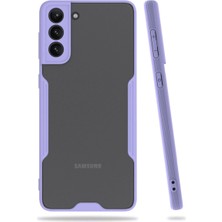 Verto Newface Samsung Galaxy S21 Plus Kılıf Platin Silikon - Lila