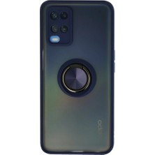 Verto Newface Oppo A54 4g Kılıf Montreal Yüzüklü Silikon Kapak - Lacivert